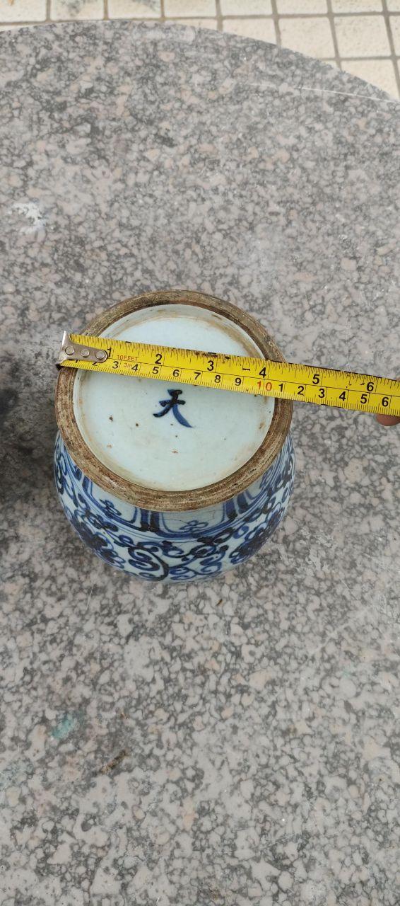 青花天字罐