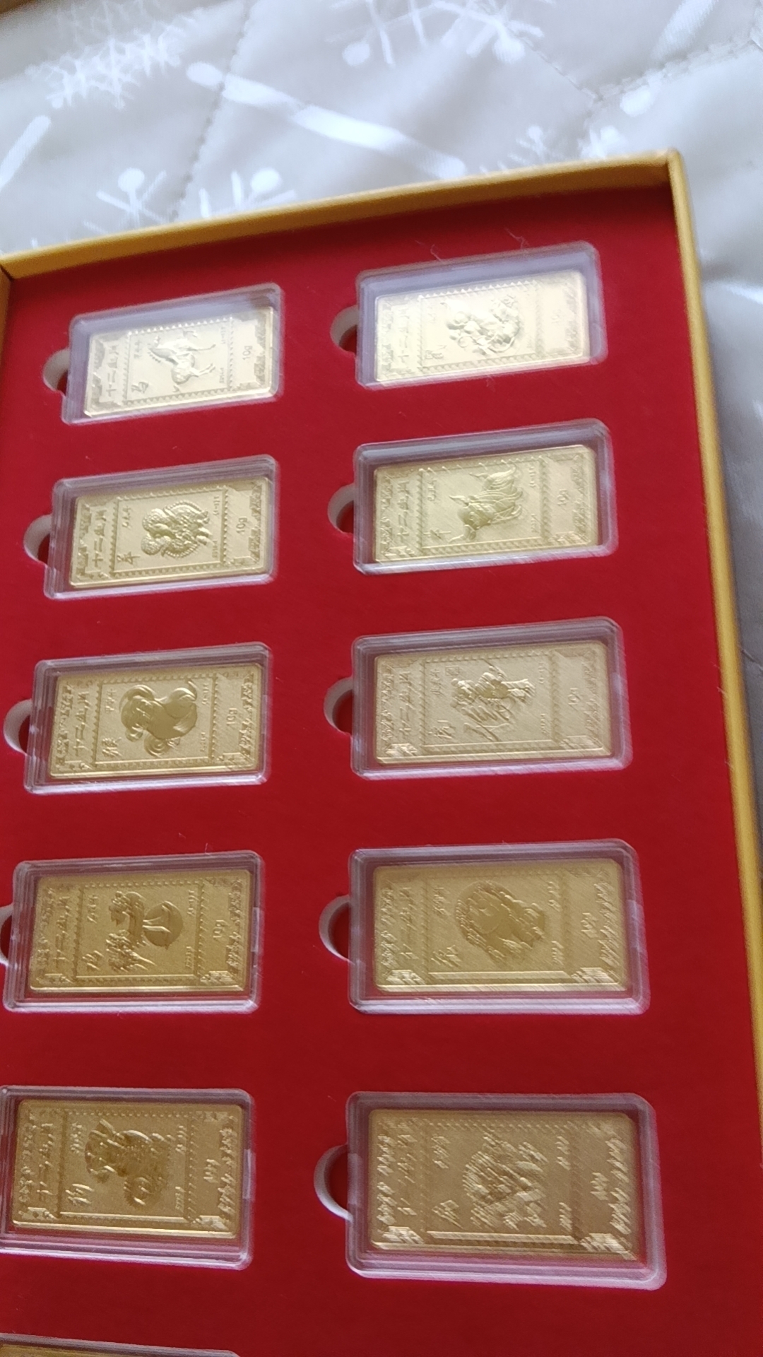 十二生肖贺岁金条套装